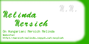 melinda mersich business card